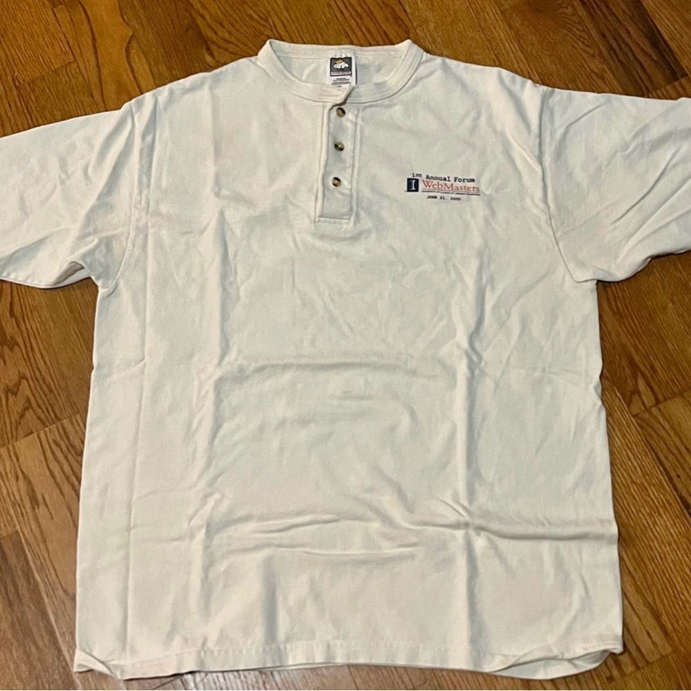 Vintage 2000 University of Illinois UIUC Webmasters Forum shirt men's size Large